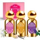 Body Spray for Women, Fragrance Mist, 3 Pack Travel Size Set, 60ml/2.1 fl oz, Vanilla Woods, Cloud Serenade, Jasmine Breeze