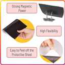 Business Card Magnets Peel and Stick 250 Pack - 2" x 3.5 Magnetic Sheets with Adhesive Backing for Crafts, DIY - Strong Craft Flexible Self Sticky Magnet Set for School Classroom, Fridge, Photo, Cards