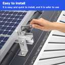 Solar Panel Mounting Brackets Kit 10Pcs Solar Roof Mount Kit for 1-4 Pieces, Thickness 1.57-1.6 Solar Panels(100-400W), Aluminum Alloy Mount for Flat Pitched Roof Rack Mounting Brackets