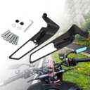 RACEAST Motorcycle Mirror, Invisible Winglet Rearview Mirror, Adjustable Rotation, Side Mirror, Left and Right Set, Durable, Vibration Resistant, Suitable for Z900 Z1000 Z650 1290 Super Duke R Evo ABS