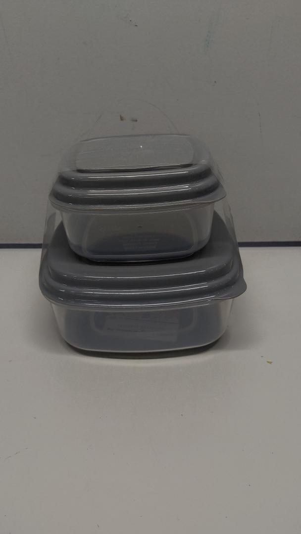 Fit+ Fresh, Lunch Box, Gray, 2 Pcs with Lids