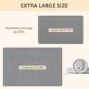 Yolife 32"x 20" Stone Bath Mat Large, Diatomaceous Earth Bath Mat for Bathroom, Super Absorbent Quick Drying Stone Shower Mat, Non-Slip Natural Diatomite Bathroom Floor Mat, Easy to Clean (Dark Grey)