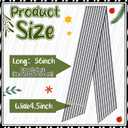 Wreath Sash for Front Door Wreath Satin Sash Blank Sashes Embroidery Monogram Yard Doorway Indoor Outdoor Wall Ribbon Bow Home Decor(Black, White,Stripe)
