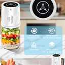 Electric Mason Jar Vacuum Sealer Kit Auto Stop Fully Automatic Fits Wide and Regular Mouth 3 IN 1 Design For Canning Jar And Sous Vide Bags (White)