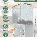 Heavy Duty Angle Brackets for 4x4，4x6 Post, Galvanized 8-Pack