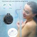 Kunodi Outdoor Waterproof Bluetooth Speaker, Wireless Portable Mini Shower Travel Speaker with Subwoofer, Enhanced Bass, Built in Mic for Sports, Pool, Beach, Hiking, Camping, Black