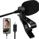 ALTSON Professional Lavalier Microphone for iPhone/Video Conference/Podcast/Voice Dictation/YouTube Grade Omnidirectional Phone Audio Video Recording Condenser Microphone (9.98ft)