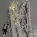 2 Pack 4FT 100LED Christmas Lighted Birch Tree, Timer Function Prelit Artificial Tree Lamp Plug in with Warm White Lights, 2 Modes Twinkling Twig Trees for Indoor Outdoor Party Christmas Decorations