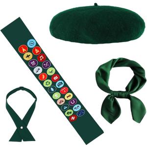 4Pcs Costume Accessories Set for Women Halloween Party Dress Up (Green)