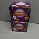 2 x Halloween Boo Basket Goodie Bag Stuffers Fillers for Kids,8 Pack Light Up Spinning Tops Toys Gifts for Toddlers,Halloween Non Candy Trick or Treats Party Favors,Birthday Classroom Prizes for Boys Girl