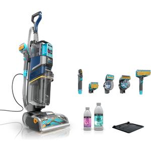 Shark CarpetXpert HairPro | Upright Carpet, Area Rug & Upholstery Cleaner | StainStriker Handheld Tough Stain Remover & Onboard Self Clean | Pet Hair Pickup & Odor Removal | 5 Tools | Navy | EX304