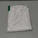 sancua 60 Inch Round Tablecloth (Fits 20-48 Inch Tables), Water Resistant Spill Proof Washable Polyester Table Cloth Decorative Fabric Table Cover for Dining, Buffet Parties and Camping, White