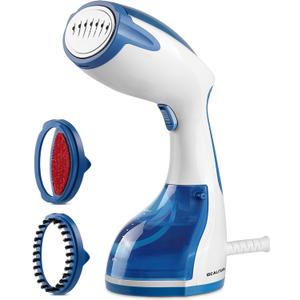 BEAUTURAL Steamer for Clothes, Portable Handheld Garment Fabric Wrinkles Remover, 30-Second Fast Heat-up, Auto-Off, Large Detachable Water Tank (Blue)