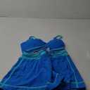 Blooming Jelly Women's High Waisted Bikini Sets Sporty Two Piece Bathing Suits Color Block Swim Skirt Swim Suits 2025 (X-Large, Blue)