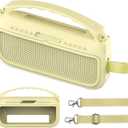 JCHPINE Silicone Cover Case for Bose SoundLink Flex Portable Bluetooth Speaker 2nd Gen, Protective Holder Accessories (Citrus Yellow)