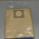 19-3100 Shop Vac Bags Compatible with Stanley 5 to 6 Gallon wet dry vacuum, 6 Pack Disposable Filter Bags and 3 Pack Reusable Filter Bags and 2 Bands