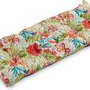 Greendale Home Fashions Outdoor 51x18-inch Bench Cushion, Set of 1, Garden Floral