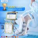YUNCHI Upgraded Extra Wide Full Leg Cast Cover for Shower after Knee Surgeries with Non-Slip Bottom for Leg Wounds, Bandage, Large Cast, Knee Immobilizer/Brace, Walking Boots, Reusable