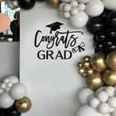 Congrats Grad Decal Sign for Balloon Arch - Graduation Decar for Grad Party, Class of 2026 Grad Party Graduation Event Planner Vinyl Decal