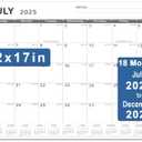 Desk Calendar 2025-2026, KOPEESY 22" x 17" Large Desk Calendar, 18 Months From July 2025 to December 2026, Desktop Calendar with Notes and Thick Paper for Home, Office and School (Black)
