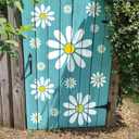Large Flower Stencils for Painting on Wood, 13.8 Inch Spring Daisy Floral Stencil Reusable Large Flower Paint Templates for Walls DIY Crafts Fence Canvas Cake Fabric (Flower4)
