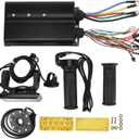 Tbest Brushless Motor Controller Kit, 80A 60V 72V 2000W 3000W 5000W Hall Brushless Motor S966 LCD Display 20X Speed Adjustment Throttle Kit
