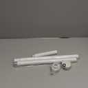 Shower Curtain Rod, 1" Diameter Heavy Duty Tension Shower Rod, Non Slip Adjustable 28-46 inch No Drilling Shower Curtain Rods Spring Tension For Bathroom, Shower Stall, No Rust, White