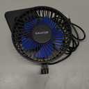 Gaiatop USB Desk Fan, Small But Powerful, Personal Portable Quiet 3 Speeds, Adjustable Mini Table Desktop fan for Cooling Home Office Car Summer Travel Gifts Blue