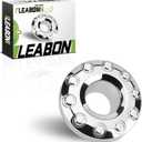 Front 10 Lug Chrome Wheel Center Hub Cap Compatible with Ford F450 F550 Super Duty 20052017, 19.5 Inch 4WD Front Wheel Center Cap, Replaces 5C3Z1130NA