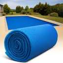 SunHeater Pool Solar Blanket - Heavy Duty Rectangular Thermal Cover with Bubbles - Heat Transfer Solar Pool Heater for In-Ground Swimming Pools - Durable 12 Mil Thick Polyethylene - 14' x 28' Feet (14'x28')