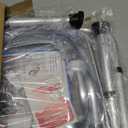 Urby Plus Size 24in Extra Wide Shower Seats for Adults with Arms & Back, Semi Pre-Assembled Bath Chairs for Seniors, or Big & Tall Person. 150kg Weight Capacity. Square