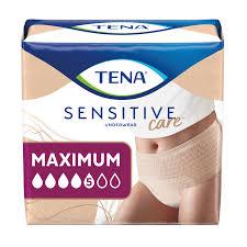 TENA Sensitive Care Extra Coverage Moderate Long Incontinence Bladder Control Pad, 10 count, S/M