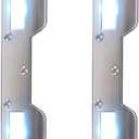 Door Strike Plate Reinforcement Plate - Front Door Security Device Metal Striker Plates Door Latch Plate with 5-1/2 inch to 6 inch Hole for Exterior Interior Door Deadbolt Fix Door Frame Door Jamb