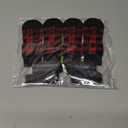 EXPAWLORER Anti-Slip Dog Socks-Double Sides Grips Traction Control on Hardwood Floor,Dog Shoes for Hot/Cold Pavement,Best Paw Protector,Prevents Licking,for Dogs (Black and Red)