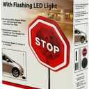 PARKEZ Flashing LED Light Parking Stop Sign For Garage