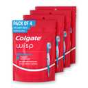 Colgate Max Fresh Wisp Disposable Mini Travel Toothbrushes, Peppermint, 24 Count (Pack of 4)