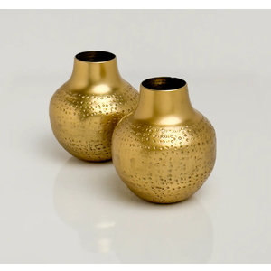 Hammered Aluminum Vase Set – Coastal Charm