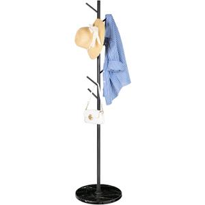ZOZOE Metal Coat Rack Freestanding, Modern Heavy Duty Coat Racks with Natural Marble Base, Stable Coat Tree Stand, Hall Tree Hanger Coat Stand with for Bags, Hats, Entryway, Office