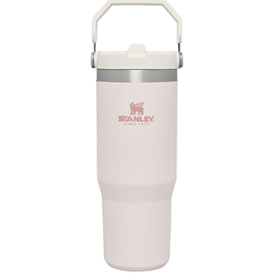 Stanley IceFlow Stainless Steel Tumbler with Straw - Vacuum Insulated Water Bottle for Home, Office or Car Reusable Cup with Straw Leak Resistant Flip Cold for 12 Hrs or Iced for 2 Days (Rose Quartz)
