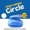 LOONENG 1.5 Inch Circle Paper Punch - Create Perfect Circles for Handmade Craft Projects - Ideas for Scrapbooking, Card Making, DIY Photo Albums, Gift Tags, Homemade Confetti