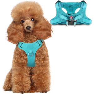 Dog Harness Step in Dog Vest Harness, Reflective Adjustable Puppy No Pull Harness Breathable Soft for Small and Medium Dogs Cats, Ocean Blue, XS Dog Harness Step in Dog Vest Harness, Reflective Adjustable Puppy No Pull Harness Breathable Soft for Small and Medium Dogs Cats, Ocean Blue, XS