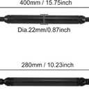 X AUTOHAUX Universal 22mm Aluminum Alloy Carbon Fiber Pattern Black Motorcycle Balance Bar Crossbar Handlebar Adjustable Motorbike