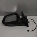 Lqito Left Driver Side Mirror Compatible With 2011-2021 Jeep Grand Cherokee 2022 Jeep Grand Cherokee WK With Manual Folding Power Glass Heated Black Replace#5SG19TZZAF(5Pins)