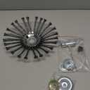 10 Inch Steel Wire Trimmer Head, Unbreakable Wired Trimmer Blade Yard Patio Wire Weed Eater Head Trimmer Head Replacement with 2 Pack of Adapters kit for Weed Wacker