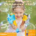 Bubble Machine Gun for Kids,Bubble Wands for Toddlers Toys 3+ Years Old,Summer Toys,Toy for Boys Girls Outdoor Indoor Birthday Wedding Party,Gifts (Blue&Brown)