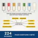 MTG Card Dividers for Storage Boxes/Mtg Deck Box, Trading Card Separator, 4 Packs (Multicolor/4 sets)