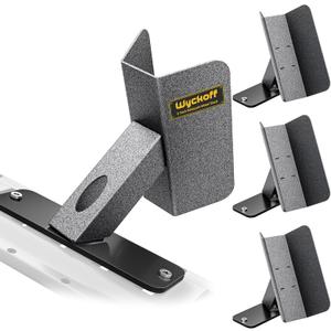 Wyckoff 4-Pack E-Track Dirt Bike Wheel Chock with Track Clip, 360 Swivel, Under 1-Minute Install Remove, Fits Floor or Wall E-Track, Heavy-Duty Accessory for Trailers, Dirt Bikes & Bicycles (4-Pack)