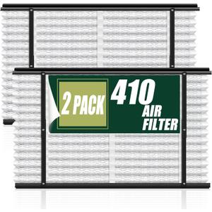2 Pack 410 Replacement Filter, MERV 11 16x25x4, Compatible with AprilAire Whole House Air Purifiers 1410, 1610, 2410, 2416, 3410, 4400