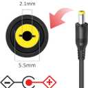 72W 24V 3A Power Supply Center Positive Universal AC Adapter with 7 Round Tips Jack DC 24V Power Cord Charger for Massage Gun LED Strip Lights Ride On Toys 24 Volt 3 Amp 2A 1.5A 1A