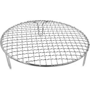 Barbecue Grill Net,BBQ Net for Grilling,Multi-Purpose SUS304 BBQ Grill Mesh, Round Barbecue Wire Rack,BBQ Grate/Steam Mesh for Camping Charbroil Outdoor Barbeque Backyards
